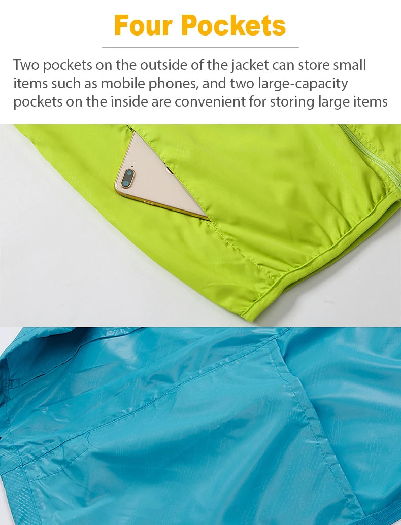 Unisex Waterproof Hiking Jacket – Quick-Dry Outdoor Windbreaker